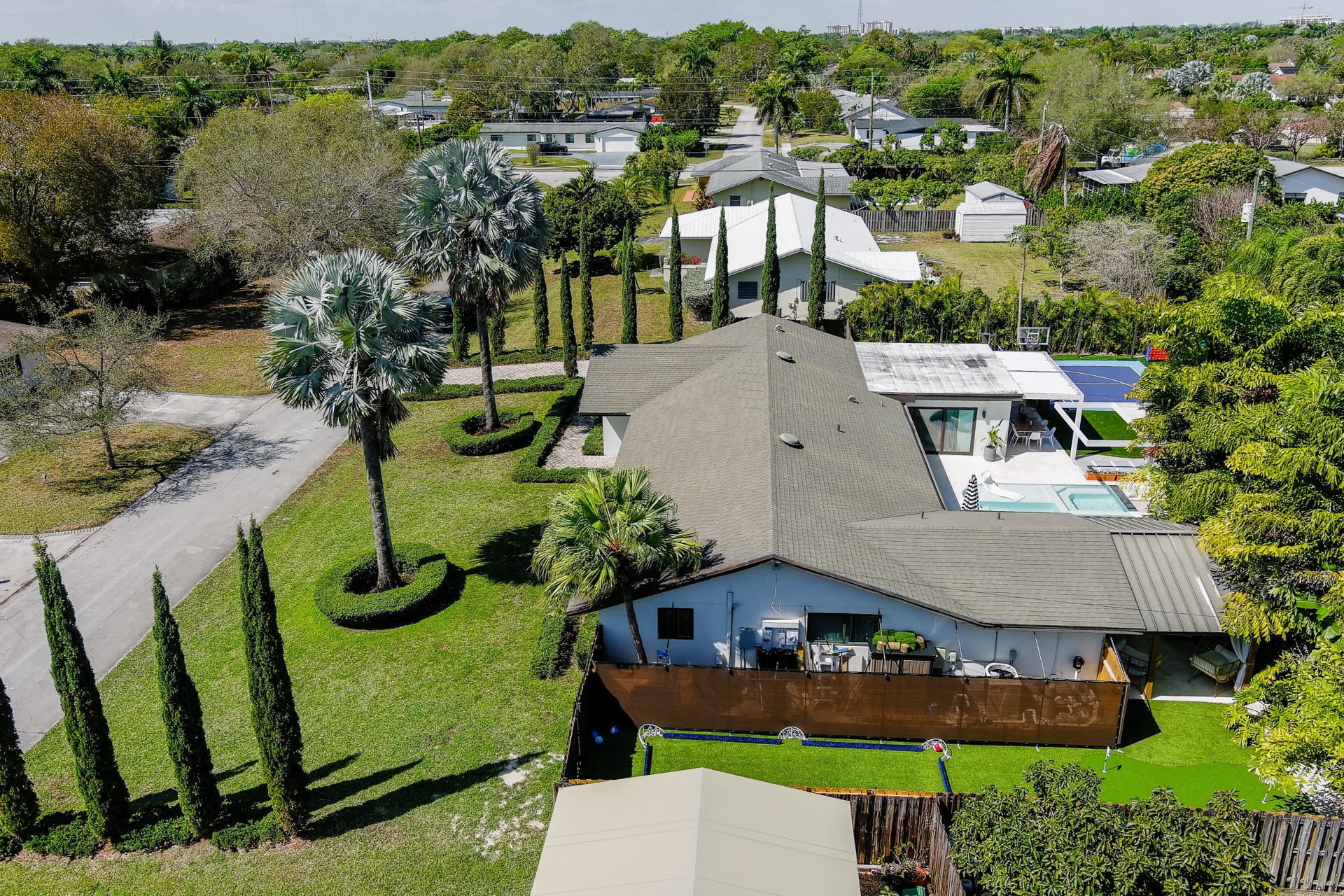 Property grounds aerial